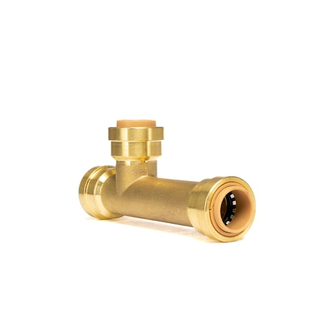Quickfitting 1/2in Push-to-Connect x 1/2in Push-to-Connect x 1/2in Push-to-Connect Brass Slip Tee Fitting LF8147R